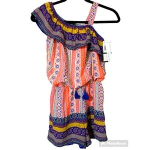 Takara Girls Romper, Size Large, Multi Color